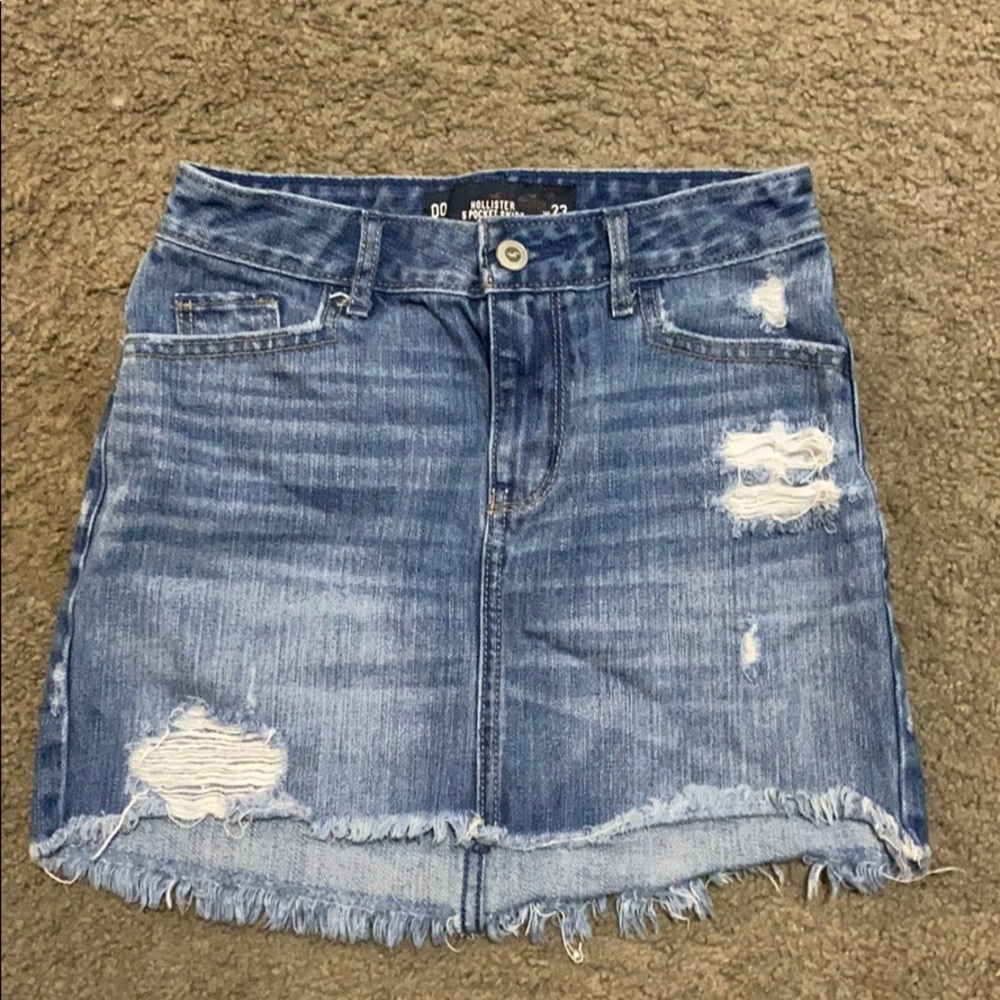 Mini Jean Skirt